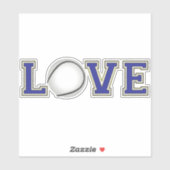 Sticker Love Hurling Gaelic Irish Sport (Feuille)