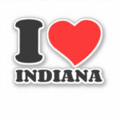 STICKER LOVE INDIANA (Devant)
