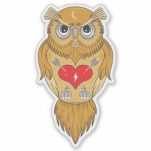 Sticker Love Kills   Illustration de Owl