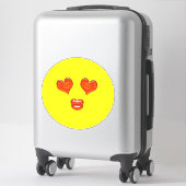 Sticker Love Kiss Hearts Emoji (Sur valise)