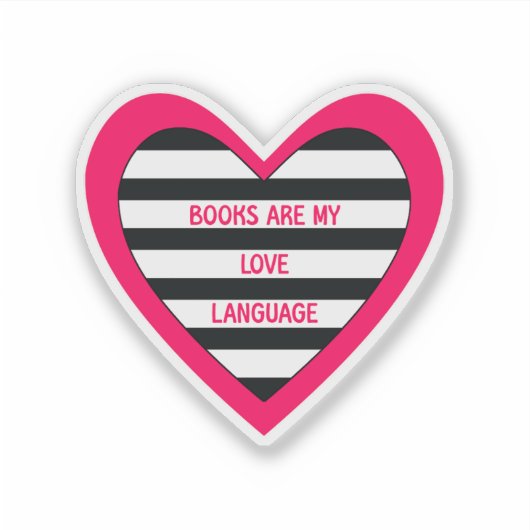 Sticker Love Language Books (Devant)