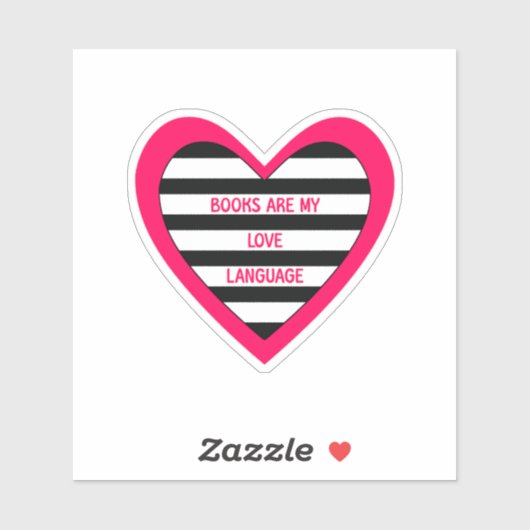 Sticker Love Language Books (Feuille)