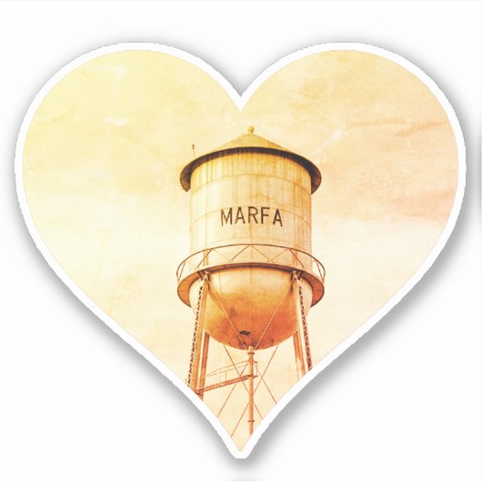 Sticker Love Marfa Texas (Devant)