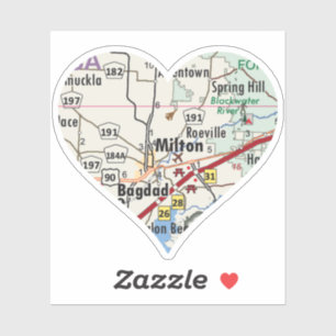 Sticker Love Milton Florida