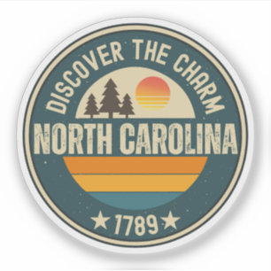 Sticker Love North Carolina - NC State Souvenir