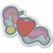 Sticker Love Note : Doodles for Music Lovers (Devant)