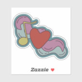 Sticker Love Note : Doodles for Music Lovers (Feuille)