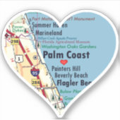 Sticker Love Palm Coast FL (Devant)