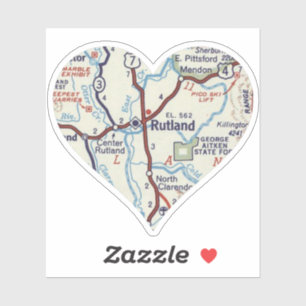 Sticker Love Rutland Vermont