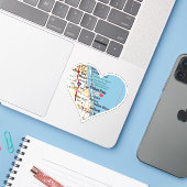 Sticker Love Sebastian Floride (Ordinateur portable avec iPhone)