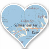 Sticker Love Summerland Key Floride (Devant)