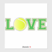 Sticker Love Tennis Fun Sports (Feuille)