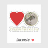 Sticker Love Thai Green Curry ... Thaïlande (Feuille)