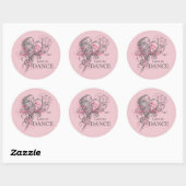 Sticker Love to Dance (personnalisable) (Feuille)