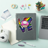Sticker Love Toad - Arc-en-ciel (Couverture iPad)