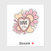 Sticker Love Vibes (Feuille)