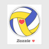 Sticker Love volleyball (Feuille)