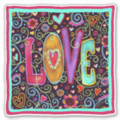 Sticker Love Whimsical tendance Valentine Inspirivity (Devant)