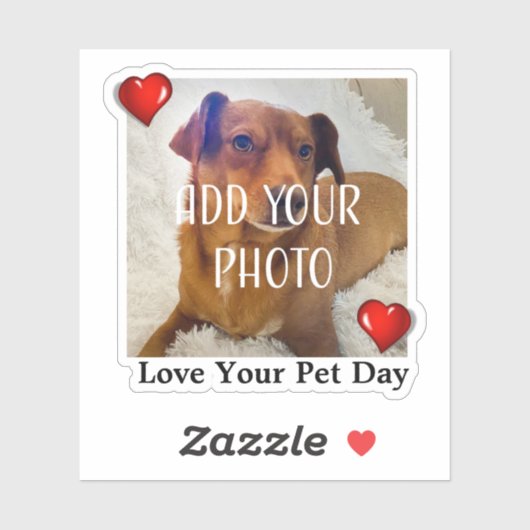 Sticker Love Your Pet Day (Feuille)