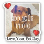 Sticker Love Your Pet Day (Devant)