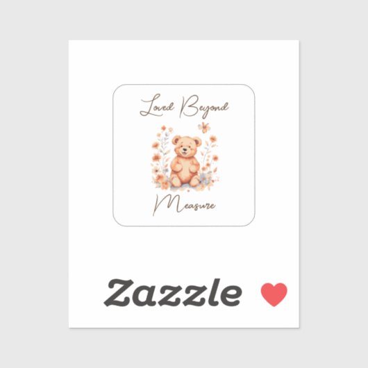 Sticker Loved Beyond Measure (Feuille)