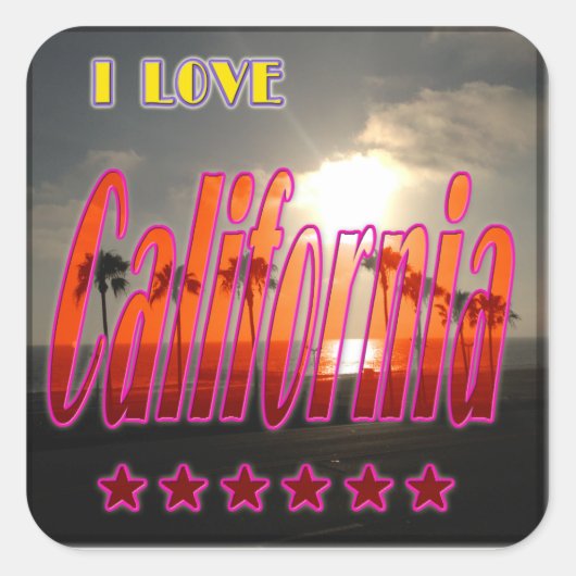 Sticker "Lovely California 3" (Devant)