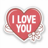 Sticker Lovely Heart Valentine Day (Recto)