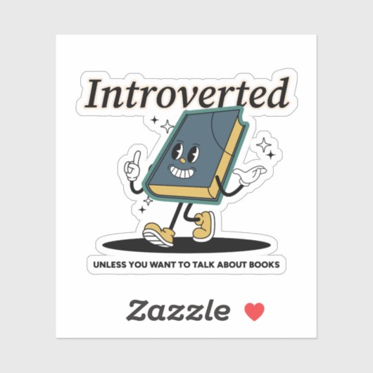 Sticker Lover Livre Introverted (Feuille)