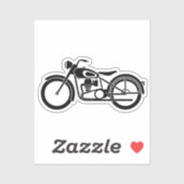 Sticker Lover moto rétro (Feuille)