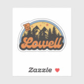 Sticker Lowell, Arkansas (Feuille)