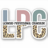 Sticker LPC Conseiller professionnel Cheetah Imprimer (Devant)