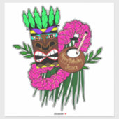 Sticker Luau Thème (Feuille)