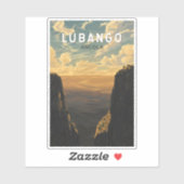Sticker Lubango Angola Travel Art Vintage (Feuille)