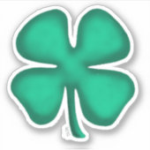 Sticker Lucky 4 Leaf Irish Clover extra sm embuscade (Devant)