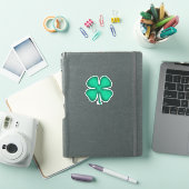 Sticker Lucky 4 Leaf Irish Clover extra sm embuscade (Couverture iPad)