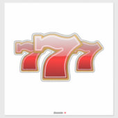 Sticker Lucky 777 (Feuille)