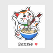 Sticker Lucky Cat Ramen (Feuille)