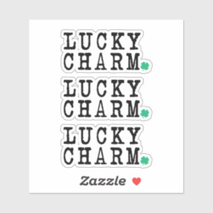 Sticker Lucky Charm Jour de la Saint Patrick Lucky Clover