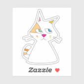 Sticker Lucky Chat Doodle (Feuille)