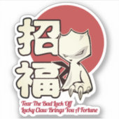Sticker Lucky Claw se lève (Devant)