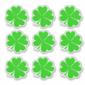 Sticker Lucky Clover Leaf & Shamrock / Irish St Patrick (Devant)