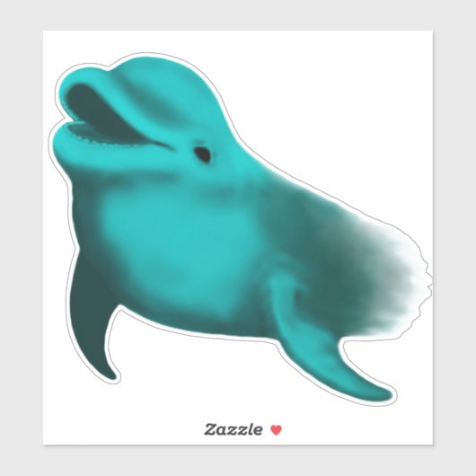 Sticker Lucky Dolphin (Feuille)