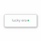 Sticker Lucky Era Minimalist Lowercase Aesthetic Patrick (Recto)