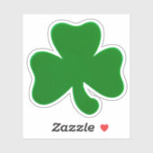 Sticker Lucky Green Shamrock (Feuille)