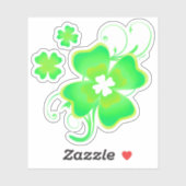 Sticker Lucky Irish Four Leaf Clover (Feuille)