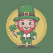 Sticker Lucky Leprechaun and Clover (Devant)