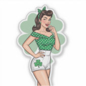 Sticker Lucky Retro Glam (Devant)