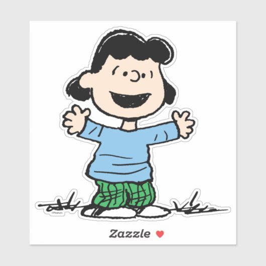 Sticker Lucy Avec Bras Large (Feuille)