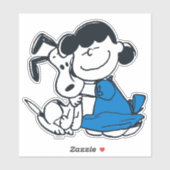 Sticker Lucy Hugging Snoopy (Feuille)