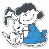 Sticker Lucy Hugging Snoopy (Devant)